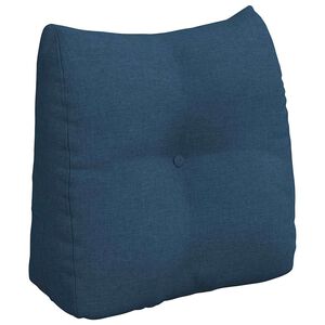 vidaXL Cuscino per Schiena Blu 45 x 24 x 50 cm Tessuto