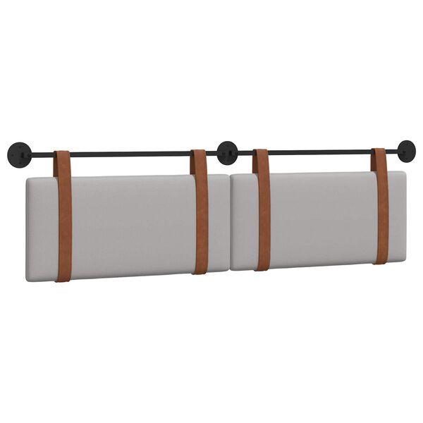 vidaXL Testata appesa Grigio Nuvola 170 x 55 x 5 cm PU Antico