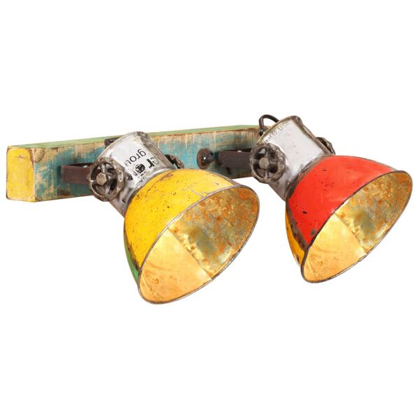 vidaXL Lampada da Parete Industriale Multicolore 45x25 cm E27