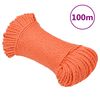 vidaXL Corda da Lavoro Arancione 6 mm 100 m in Polipropilene