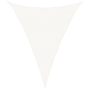 vidaXL Vela Parasole 160 g/m&sup2; Bianca 5x7x7 m in HDPE