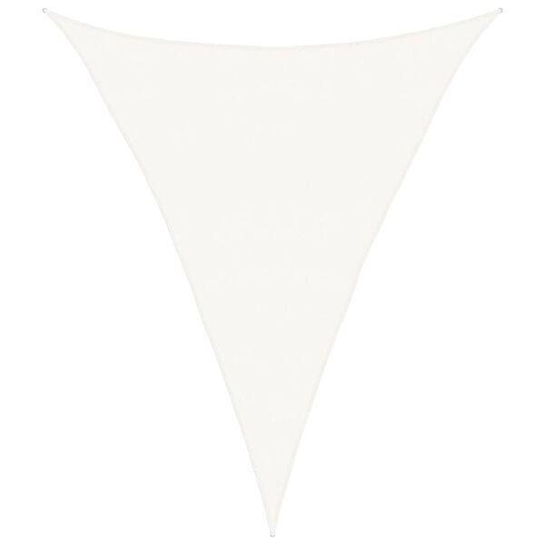 vidaXL Vela Parasole 160 g/m&sup2; Bianca 5x7x7 m in HDPE