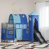 vidaXL Struttura del letto loft per bambini Nero e Blu 99,5 x 190 cm
