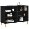 vidaXL Credenza Rovere Nero 103,5 x 35 x 70 cm Legno multistrato