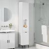 vidaXL Mobile da Bagno con cassetto Bianco 31,5 x 33 x 190 cm