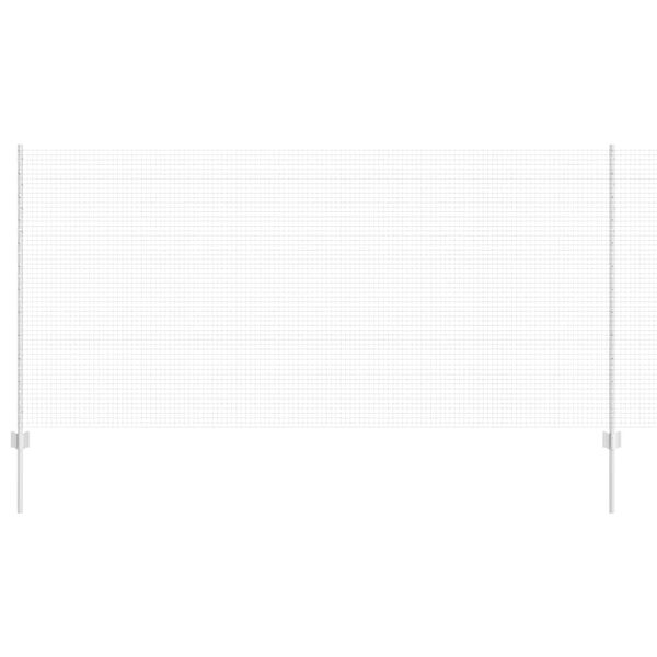 vidaXL Recinzione con Posto Argento 1,2 x 10 m Acciaio