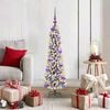 vidaXL Albero di Natale artificiale con 150 LED Bianco 120 cm