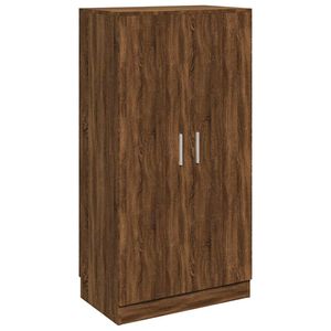 vidaXL Scarpiera Rovere Marrone 55x35x108 cm in Legno Multistrato