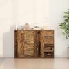 vidaXL Credenza 2 pcs Legno vecchio 60 x 31 x 84 cm Legno multistrato