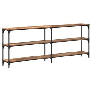 vidaXL Tavolo consolle Legno vecchio 200 x 29 x 75 cm