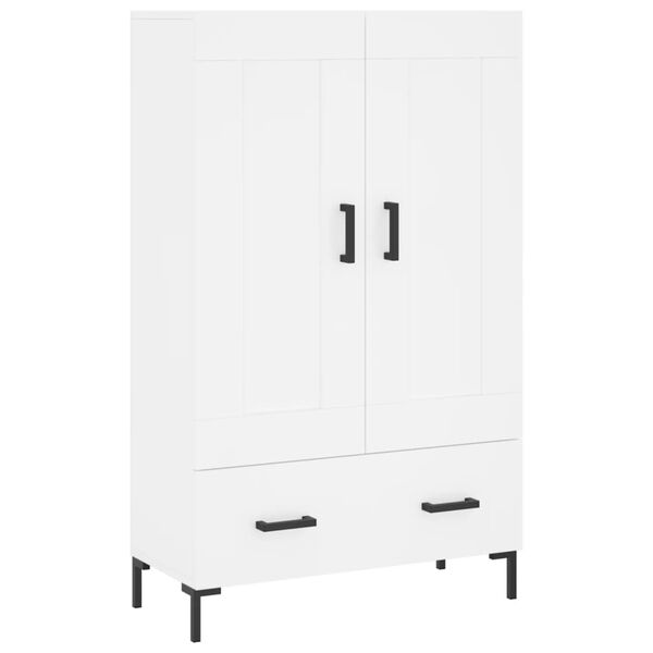 vidaXL Credenza Bianca 69,5x31x115 cm in Legno Multistrato