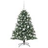 vidaXL Albero di Natale artificiale con 150 LED Verde 85 x 85 x 120 cm