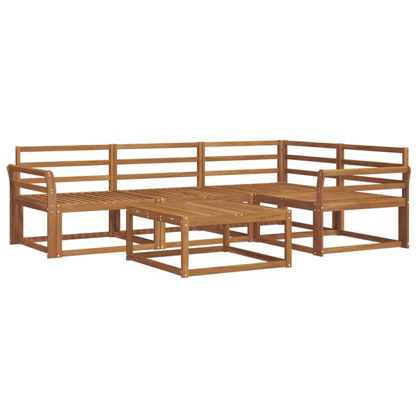 vidaXL Set di divani da esterno 5 pcs Naturale