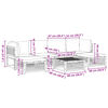 vidaXL Set Divano da Giardino 7 pz con Cuscini Legno Massello Acacia