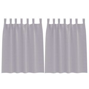 vidaXL Tende Blackout con Anelli 2 pcs Grigio Metallico 140 x 140 cm