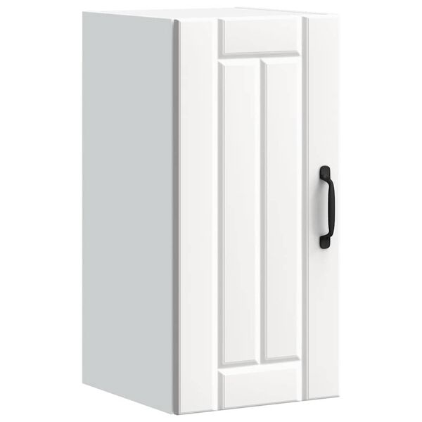 vidaXL Pensile da Cucina Lucca Bianco in Legno Multistrato