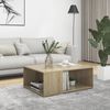 vidaXL Tavolino da Salotto Rovere Sonoma 90x67x33 cm Legno Multistrato