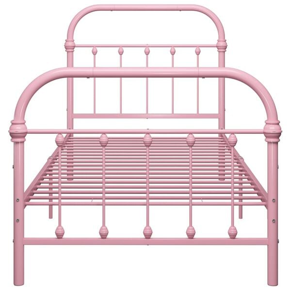 vidaXL Giroletto Rosa in Metallo 100x200 cm
