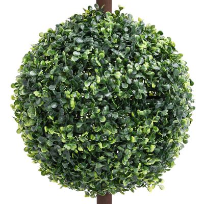 vidaXL Pianta di Bosso Artificiale a Sfera con Vaso Verde 118 cm