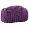 vidaXL Coperte da Pile 6 pcs Viola 240 x 220 cm Panno