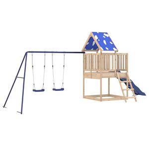 vidaXL Set da Gioco da Esterno in Legno Massello di Pino