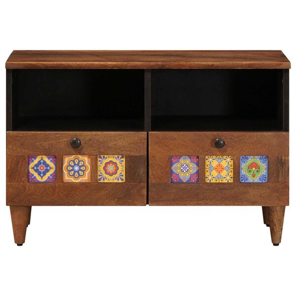 vidaXL Tavolino da salotto con cassetto Marrone 80 x 54 x 40 cm