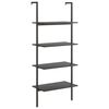 vidaXL Scaffale Pendente a 4 Livelli Nero 64x35x152,5 cm