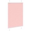 vidaXL Tenda Plissettata Rosa 90x150 cm Larghezza Tessuto 89,4 cm