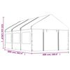 vidaXL Gazebo con Tetto Bianco 6,69x4,08x3,22 m in Polietilene