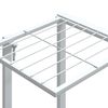 vidaXL Portafiori 94,5x25x89 cm Ferro Bianco
