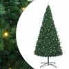 vidaXL Albero di Natale con luci a corde decorative Verde 400 cm PVC