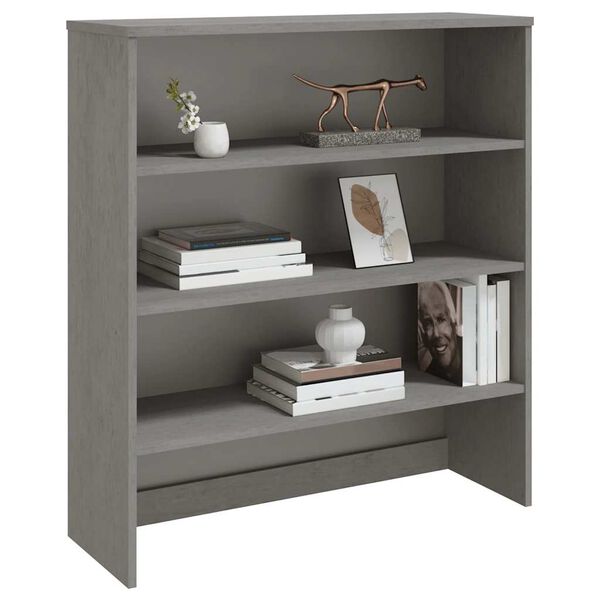 vidaXL Ripiano per Credenza Grigio Chiaro 90x30x100 cm Legno di Pino