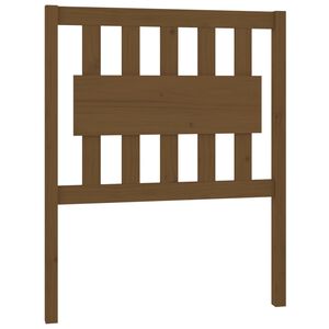 vidaXL Testiera per Letto ambra 80,5x4x100cm in Legno Massello di Pino