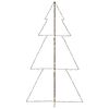 vidaXL Albero di Natale a Cono 300 LED per Interni Esterni 120x220 cm