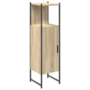 vidaXL Mobile da Bagno Beige 33 x 33 x 120.5 cm Legno multistrato