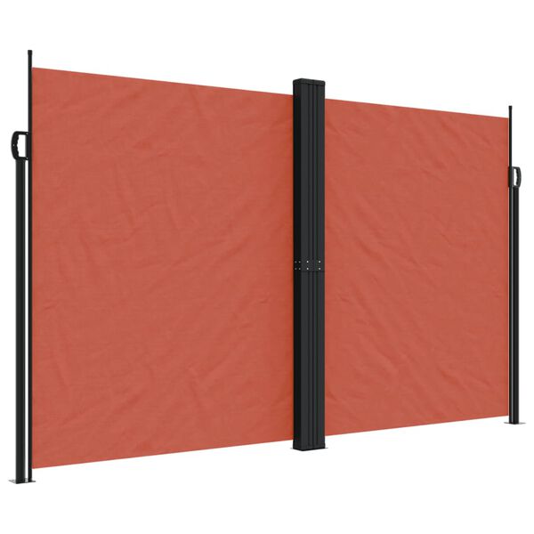 vidaXL Tenda da Sole Laterale Retrattile Terracotta 200x600 cm