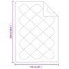 vidaXL Trapunte & Duvet Bianco 155 x 220 cm Microfibra