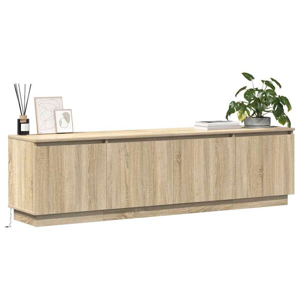 vidaXL Mobile TV Rovere Sonoma 180 x 38 x 49 cm Legno multistrato