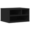 vidaXL Supporto per Stampante Nero 40x32x22,5 cm in Legno Multistrato