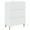 vidaXL Mobile con Cassetti Bianco 66 x 34,5 x 90 cm