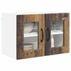 vidaXL Mobile da cucina con porta 2 pcs Legno vecchio 60 x 31 x 40 cm