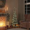 vidaXL Albero di Natale a LED con Palline 100 LED Bianco Caldo 150 cm