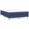 vidaXL Struttura Letto a Rete a Molle Blu 140x190 cm in Tessuto