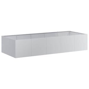vidaXL Fioriera 200x80x40 cm in Acciaio Zincato