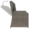 vidaXL Set Divani da Giardino 5 pz con Cuscini in Polyrattan Grigio