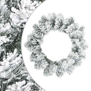 vidaXL Ghirlanda di Natale Bianco &Oslash; 30 cm PVC