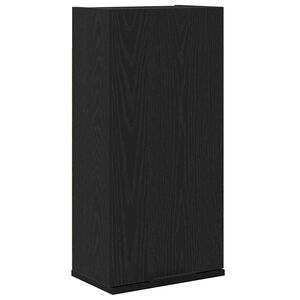 vidaXL Mobiletto da parete in rovere nero 32x20x67 cm