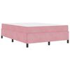 vidaXL Struttura del letto con materasso Rosa 140 x 190 cm Tessuto