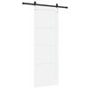 vidaXL Porta scorrevole Bianco 83 x 232 cm Pino massello