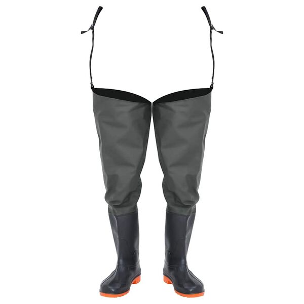 vidaXL Waders Verde Scuro Misura 44